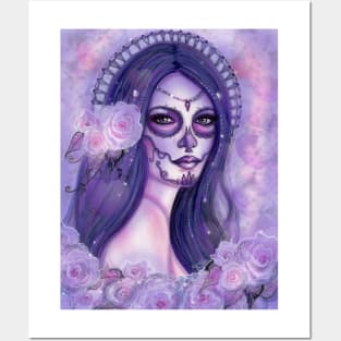 Day of the dead Chantilly Rose By Renee Lavoie Posters and Art